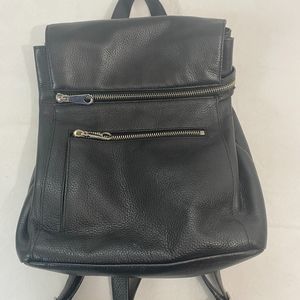 Rebecca Minkoff Black Pebble Leather Backpack